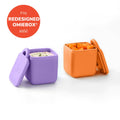 OmieDip - Silicone Dip Container - Purple & Orange