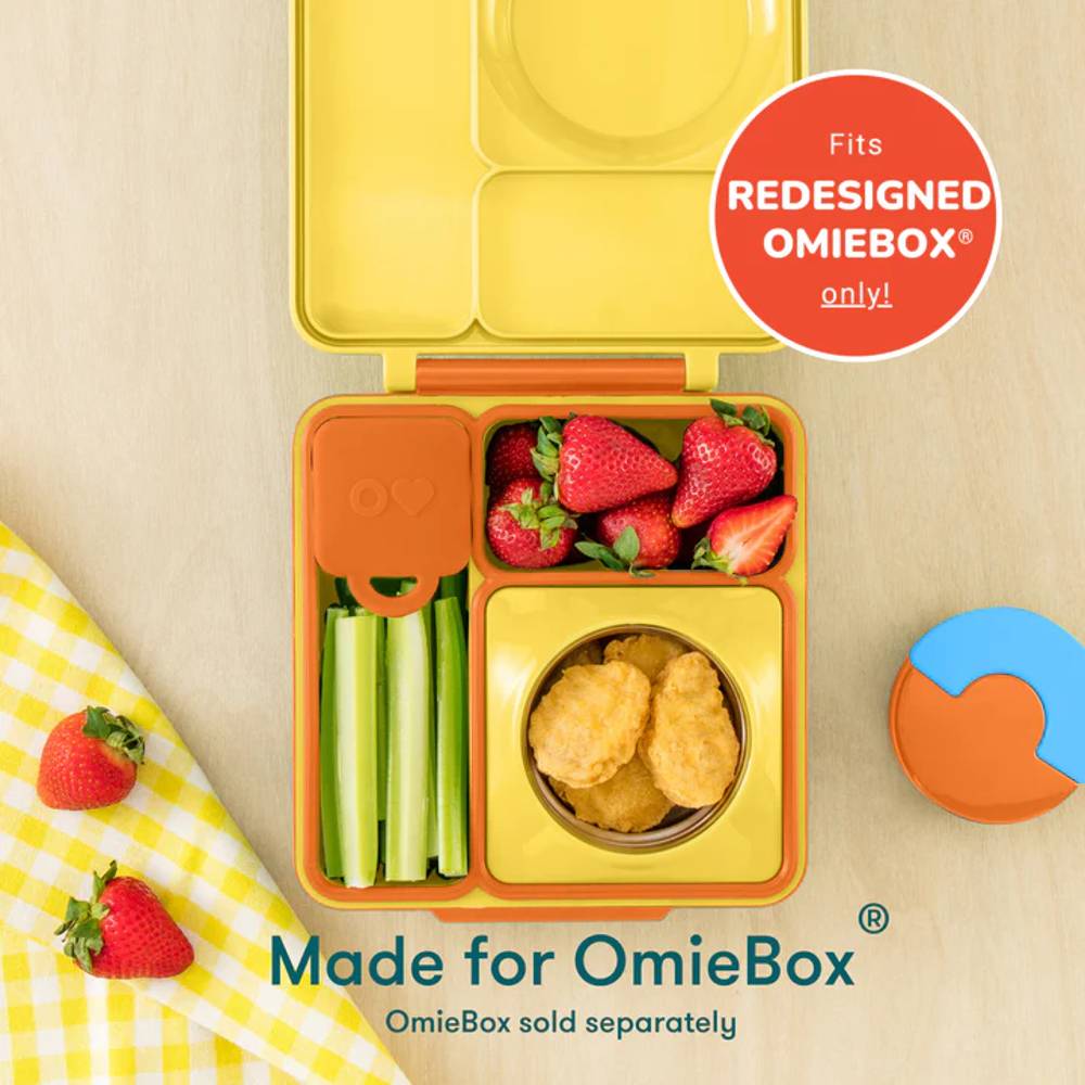 OmieDip - Silicone Dip Container - Purple & Orange