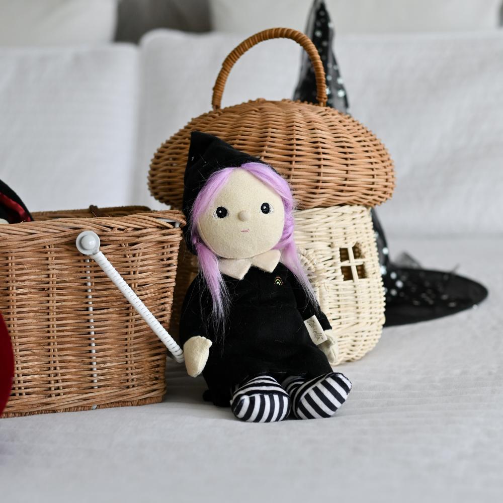 Dinky Dinkum Doll - Willa Witch Black