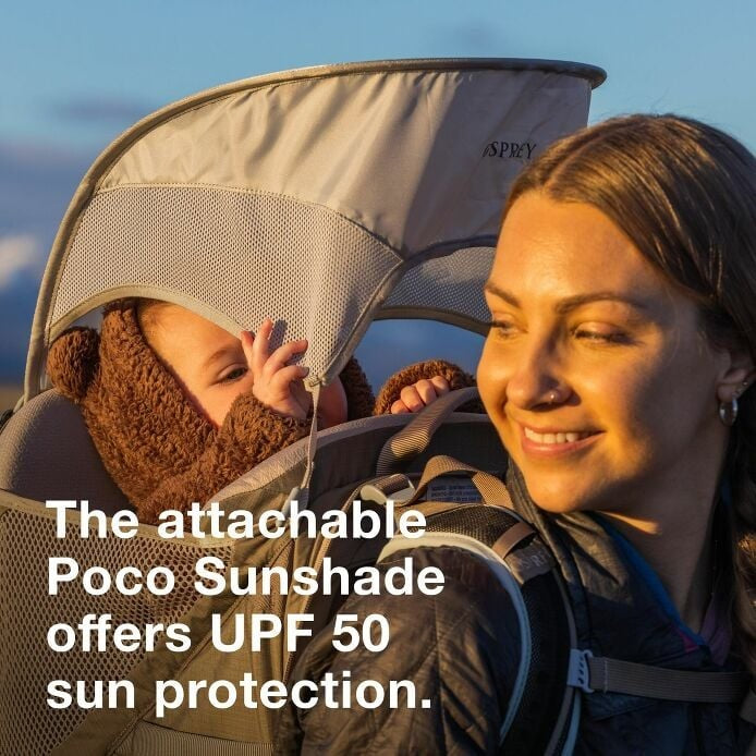 Poco LT/SLT Child Carrier Sunshade - Silver