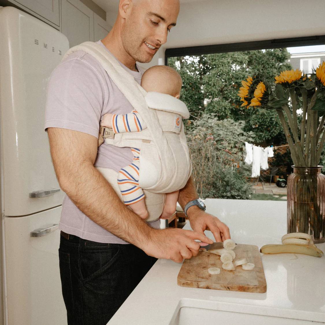 Omni Deluxe All-in-One Baby Carrier - Natural Linen