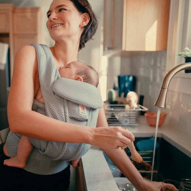 Omni Deluxe All-in-One Baby Carrier - Serene Blue Mesh