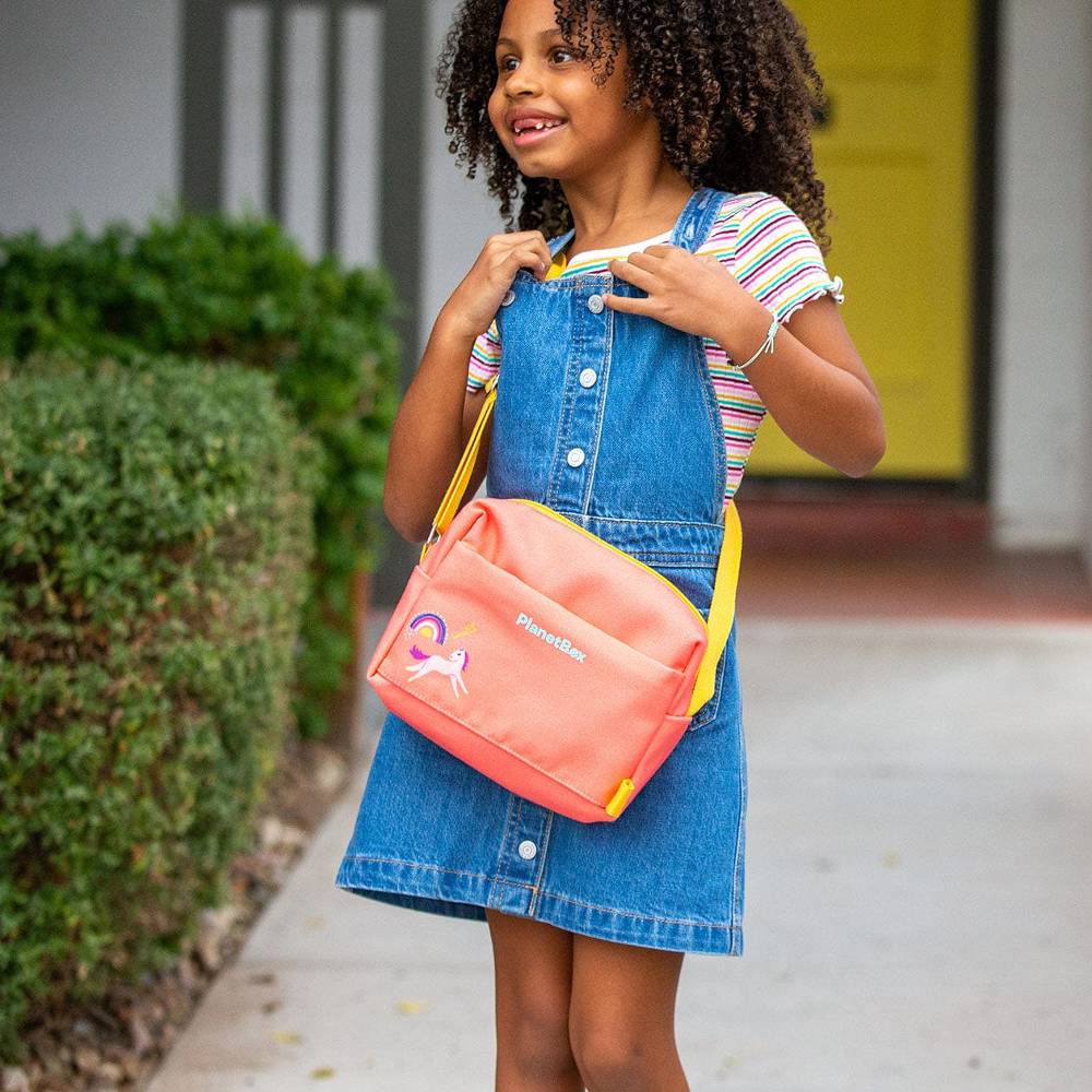 Small Carry Bag - Pink with Unicorn