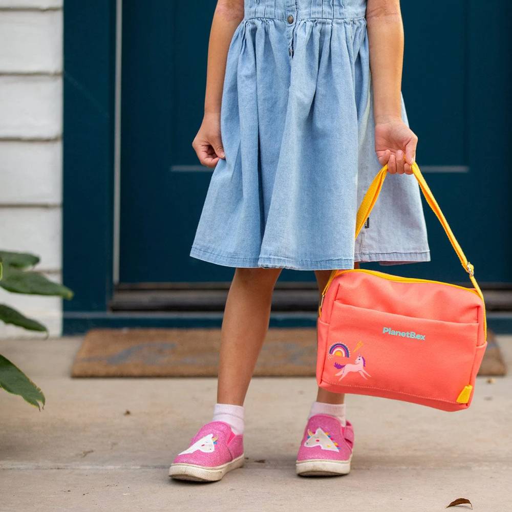 Small Carry Bag - Pink with Unicorn