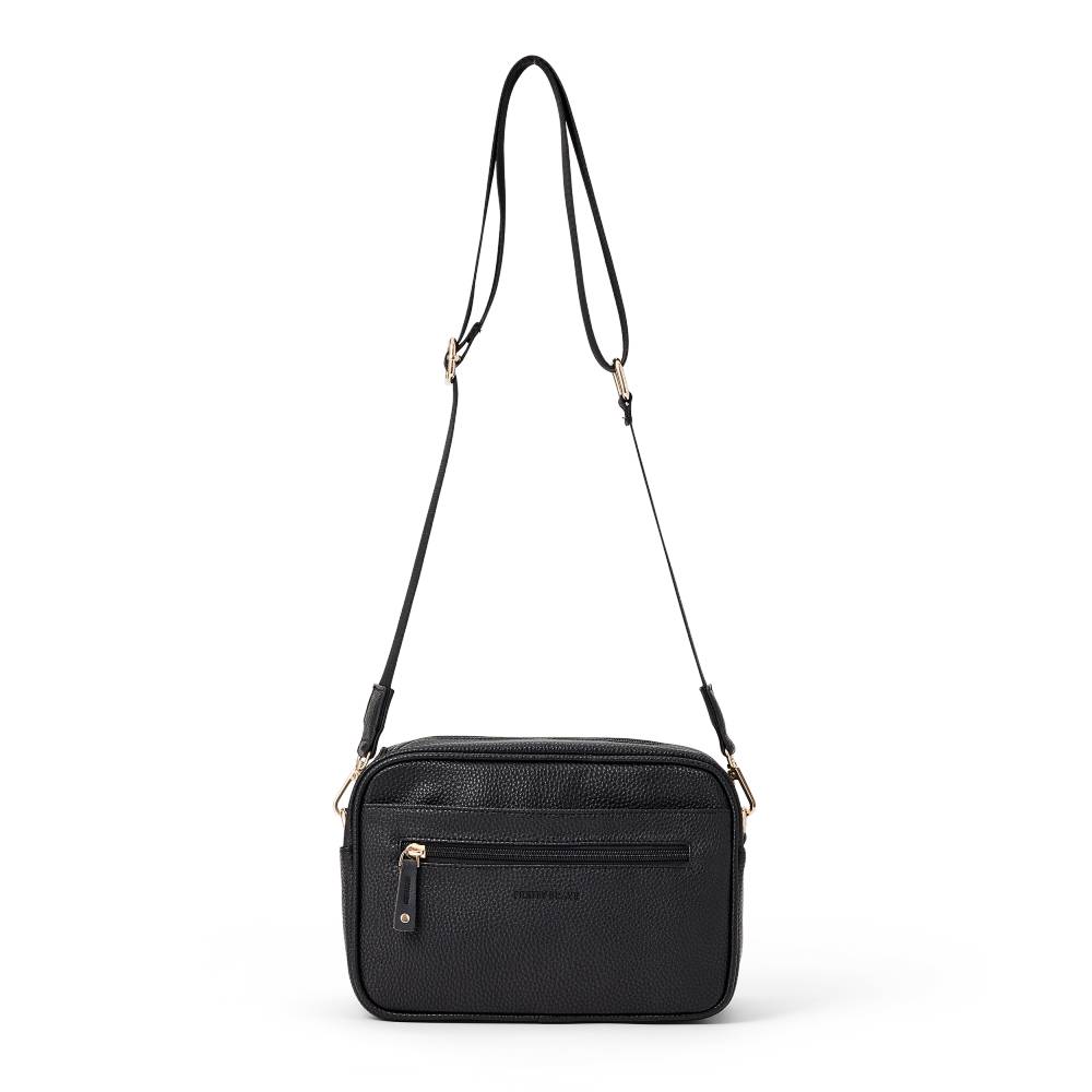 Harper Cross Body Bag - Black Pebble