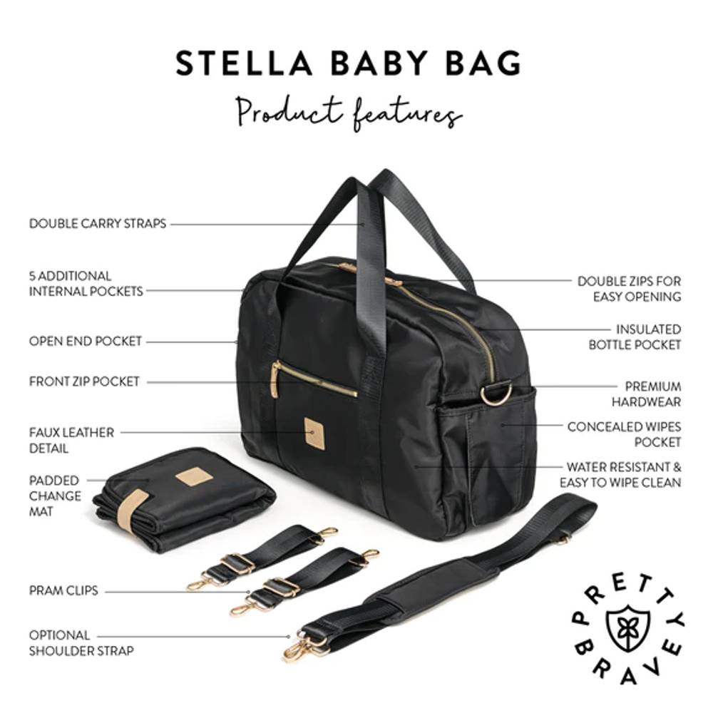 Stella Baby Bag - Natural Pebble