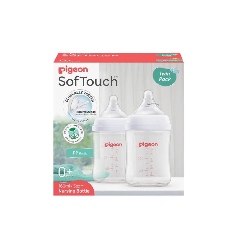 SofTouch Wide Neck Bottle PP Twin Pack