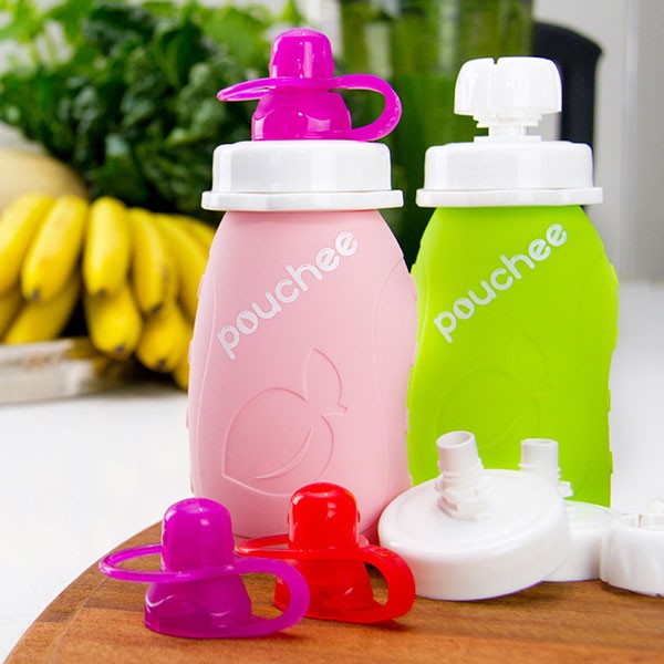 Reusable Silicone Food Pouch - Mighty Mint