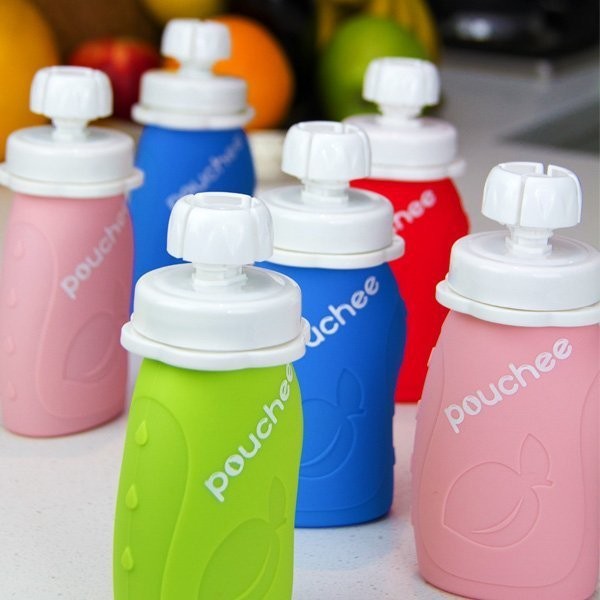 Reusable Silicone Food Pouch - Mighty Mint