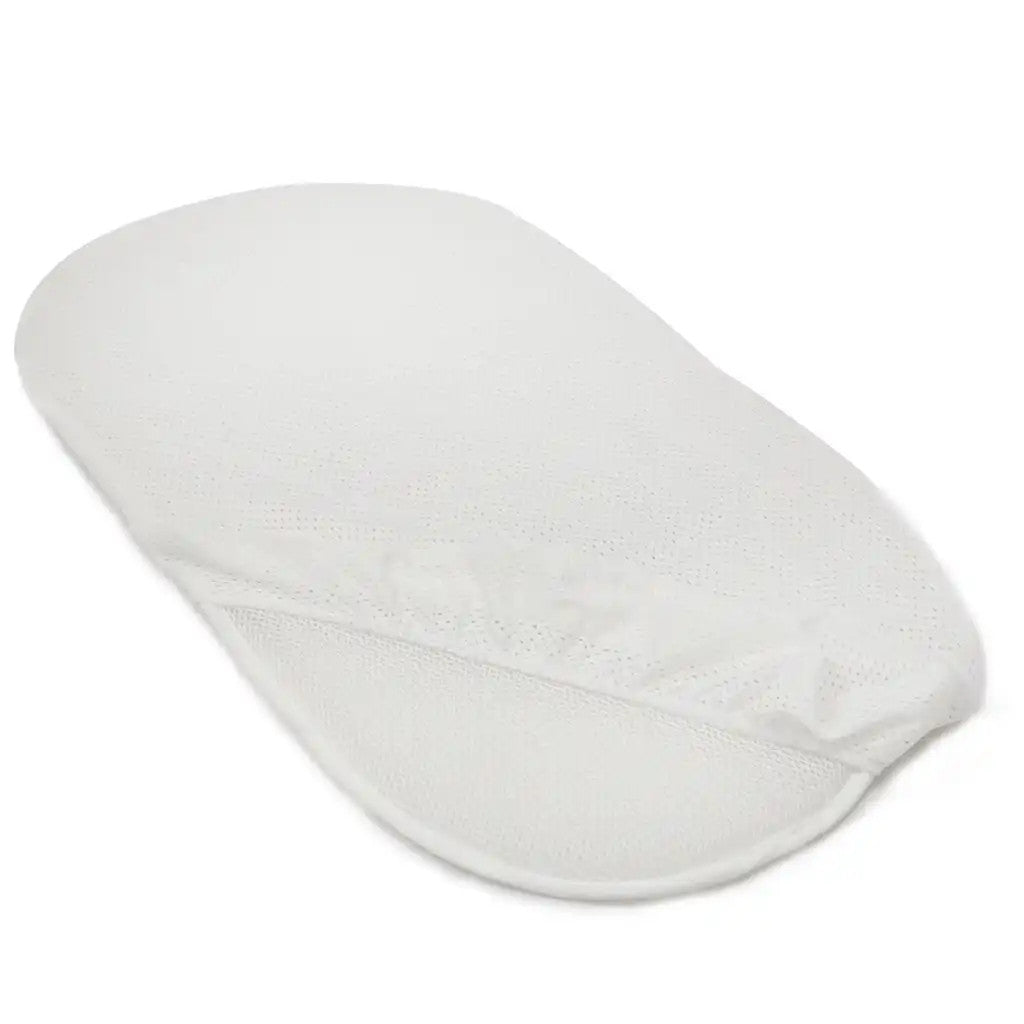 Breathable Bassinet Fitted Sheet - Soft White