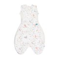 Baby newborn swaddle sleeping bag with animal pattern on a white background