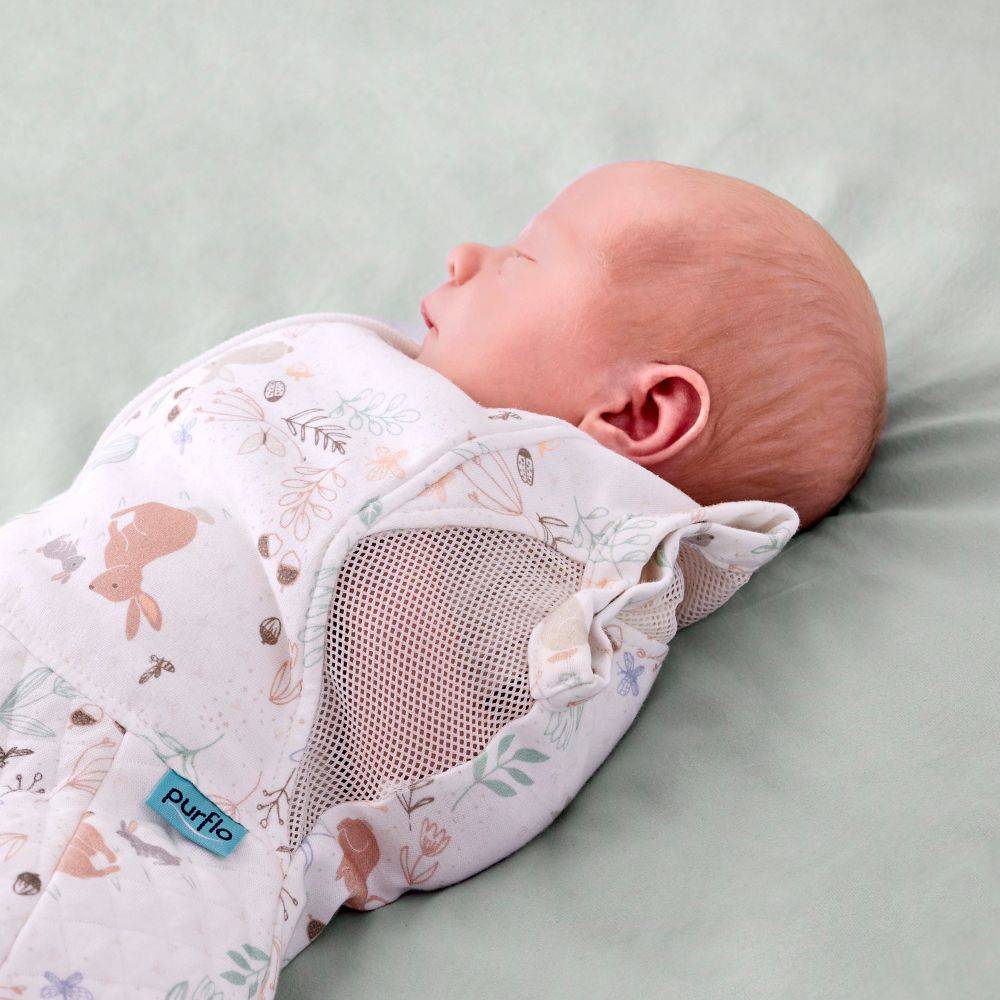 0.5 tog - Swaddle to Sleep Bag - Storybook Nutmeg