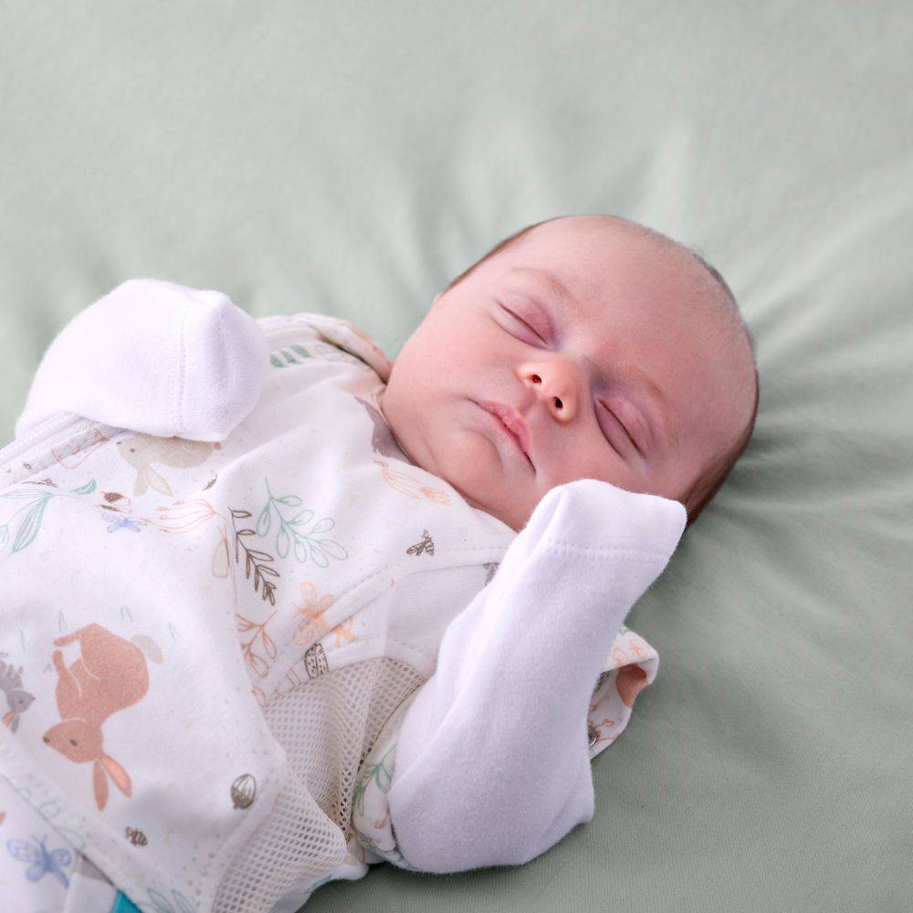 0.5 tog - Swaddle to Sleep Bag - Storybook Nutmeg