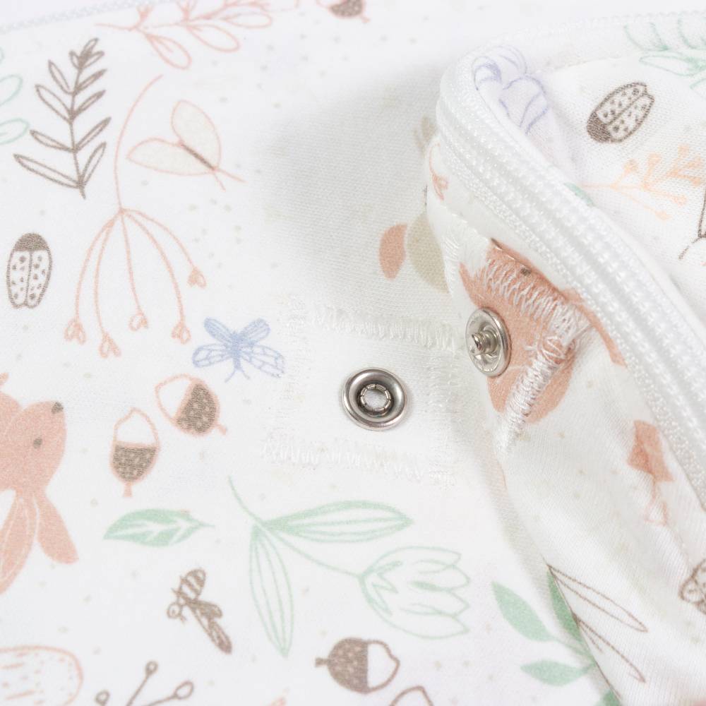 2.5 tog Swaddle to Sleep Bag - All Seasons - Storybook Nutmeg