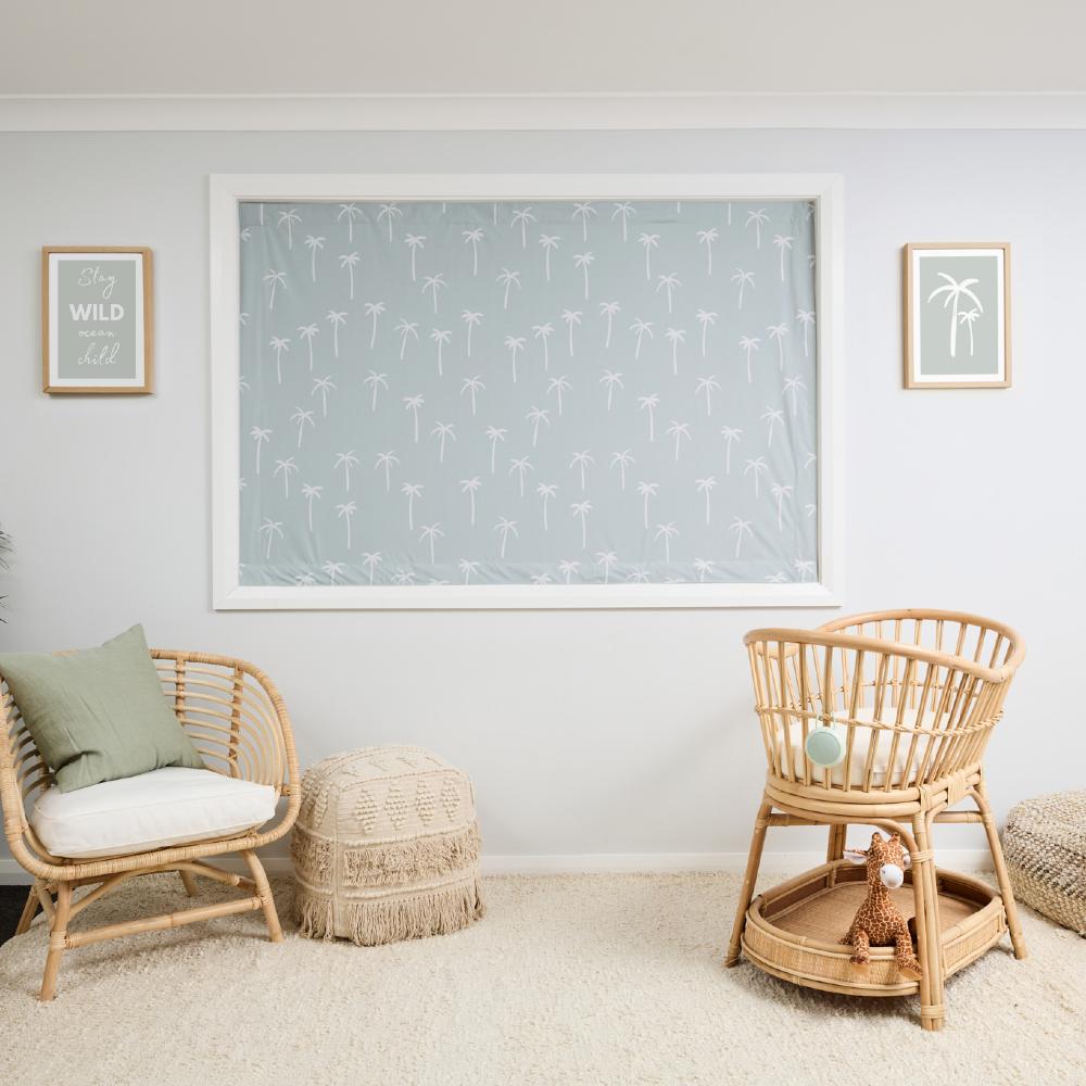 Blackout Blind - Suction Cup - Boho Palms