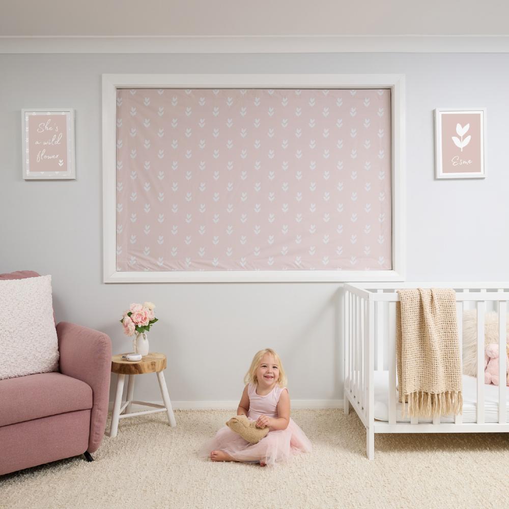 Blackout Blind - Suction Cup - Petal Pink