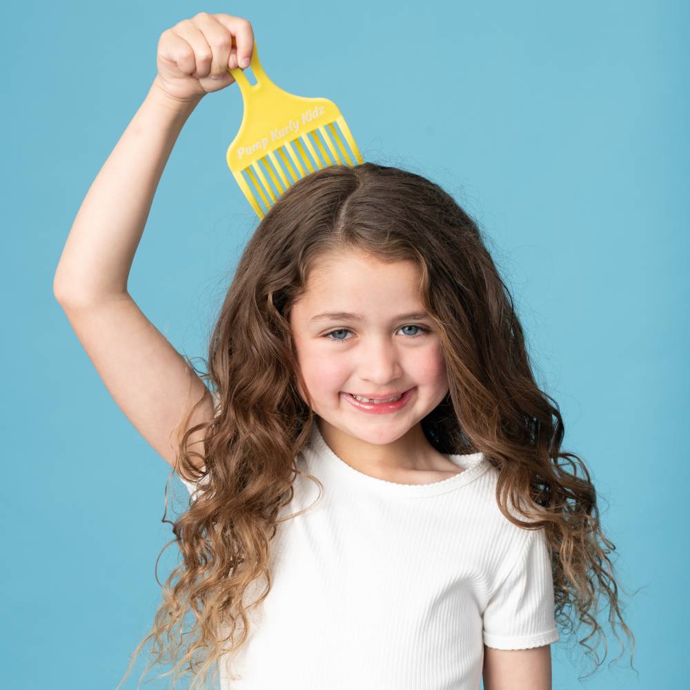 Pump Kurly Kidz Curl Detangle Comb - Yellow