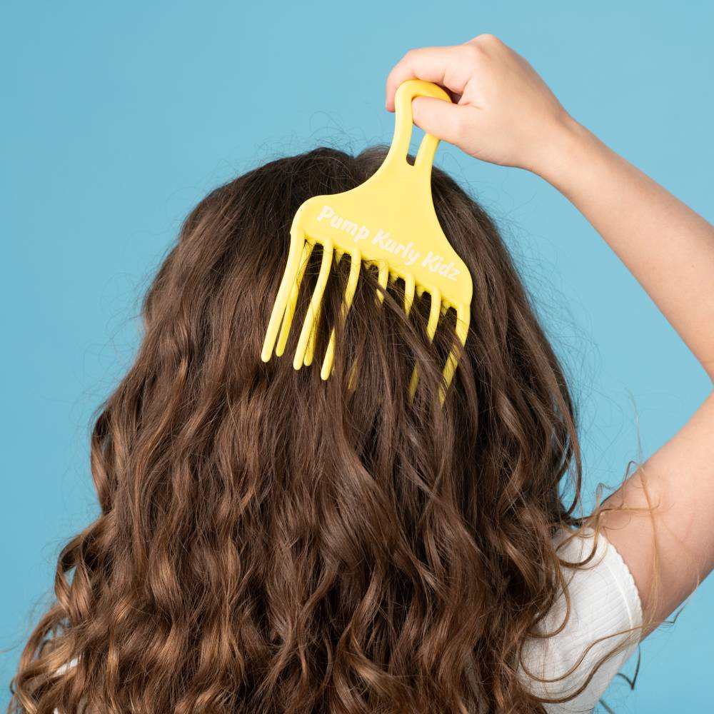 Pump Kurly Kidz Curl Detangle Comb - Yellow