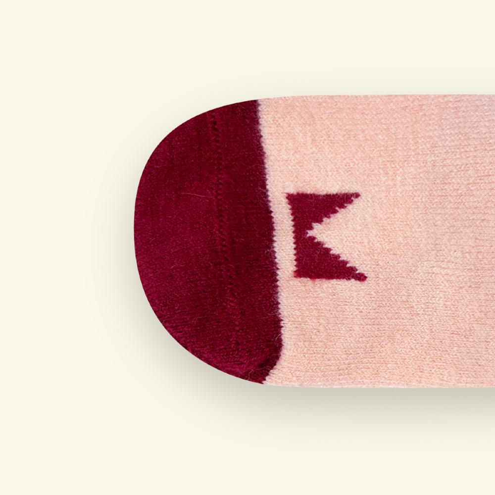 Merino Wool Baby Socks - Plum