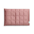 Quilted Pillowcase in Rosy Gingham on a white background