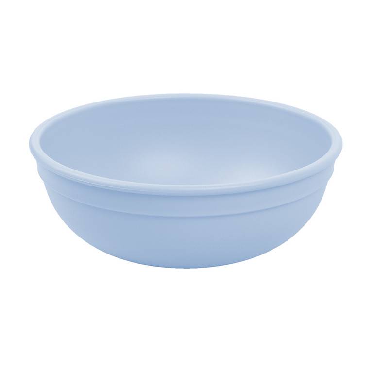 A Large Re-Play Bowl - Ice Blue - on a white background