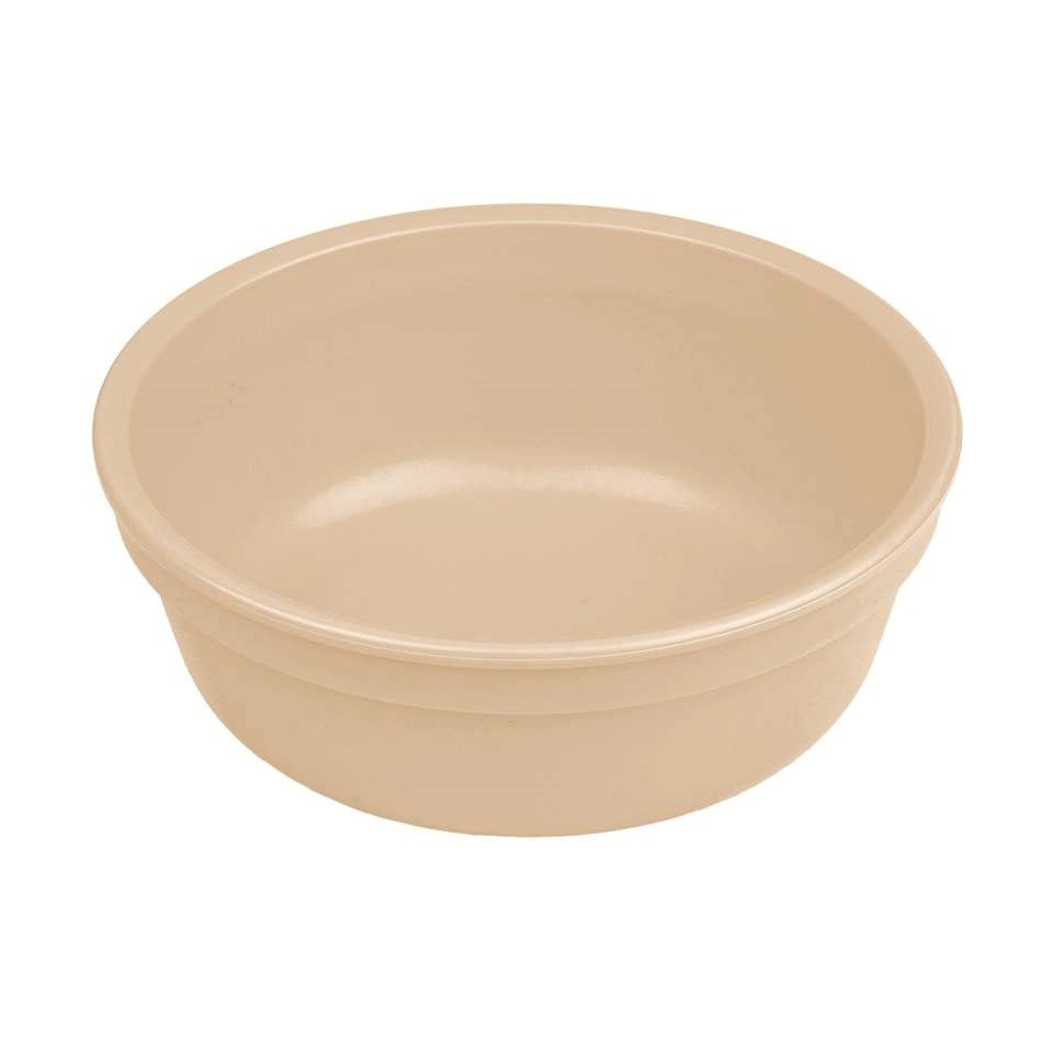 A Small Re-Play Bowl - Beige - on a white background
