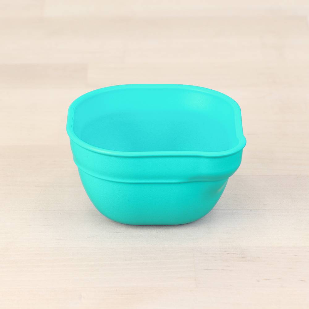 A Re-Play Dip 'n' Pour Bowl - Aqua - on a white background