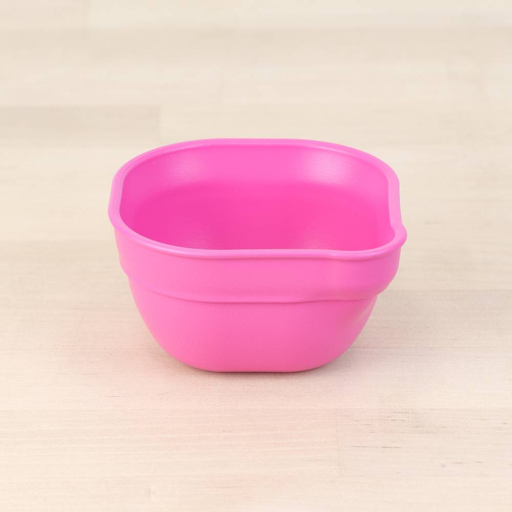 A Re-Play Dip 'n' Pour Bowl - Bright Pink on a white background