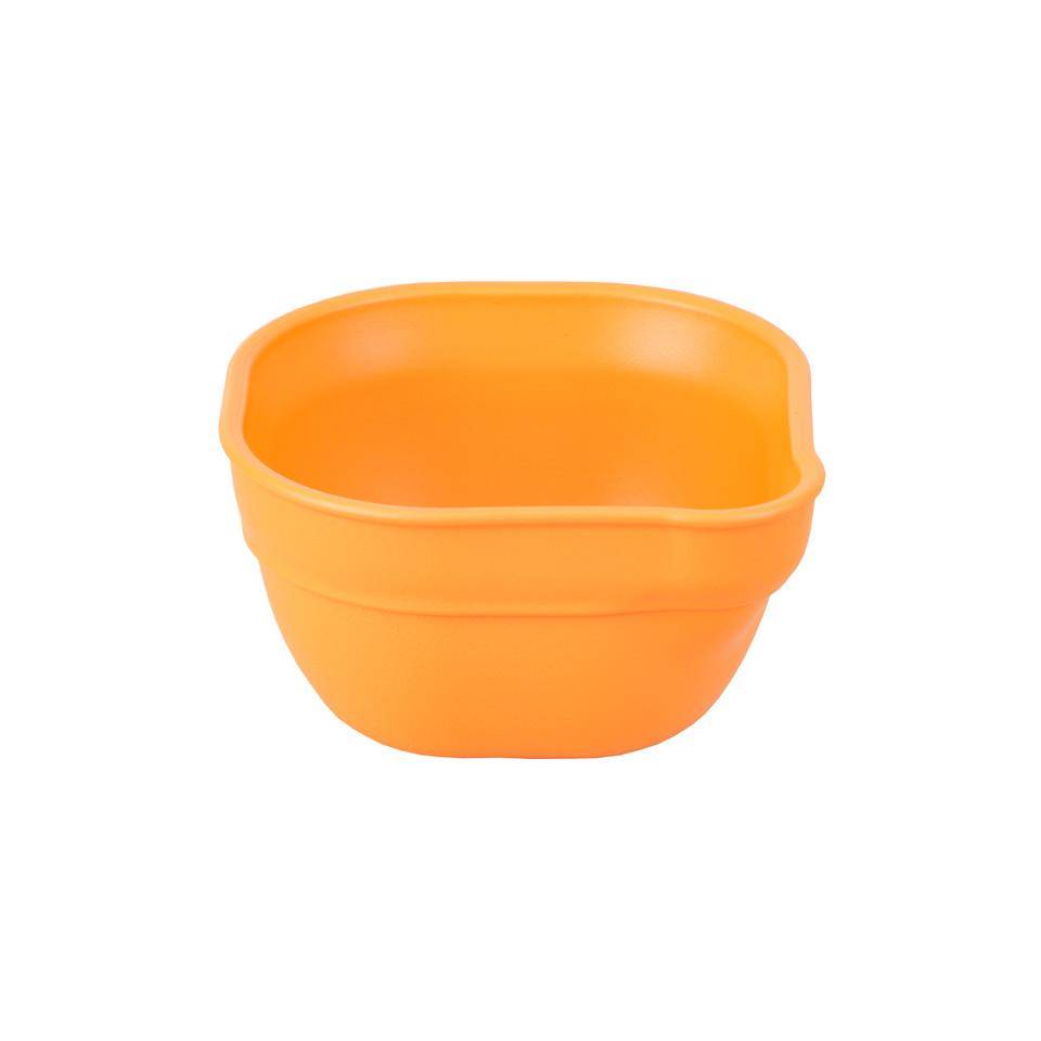 A Re-Play Dip 'n' Pour Bowl - Orange on a white background