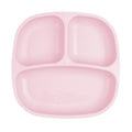 A Re-Play Divided Plate - Ice Pink on a white background