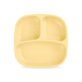 A Re-Play Divided Plate - Lemon Drop on a white background