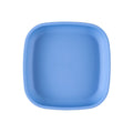 A Large Re-Play Flat Plate - Denim on a white background