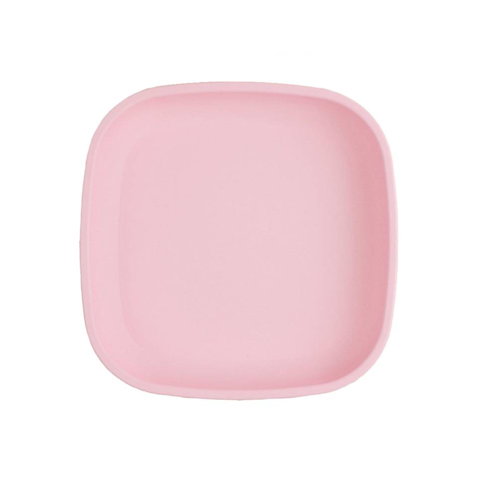 A Large Re-Play Flat Plate - Ice Pink on a white background
