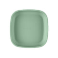 A Large Re-Play Flat Plate - Sage on a white background