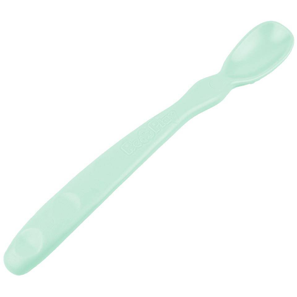 A Re-Play Infant Spoon - Mint on a white background