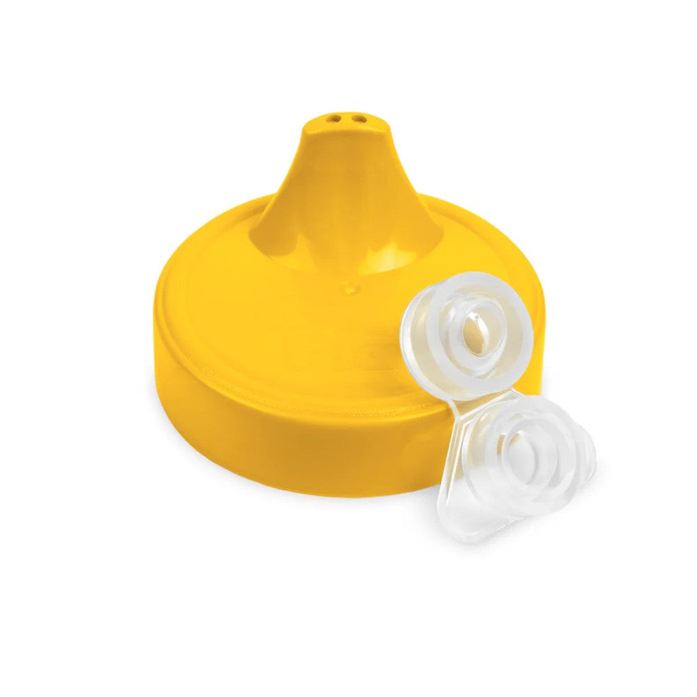 A Sunny Yellow Re-Play No-Spill Cup Lid Only - Sunny Yellow on a white background