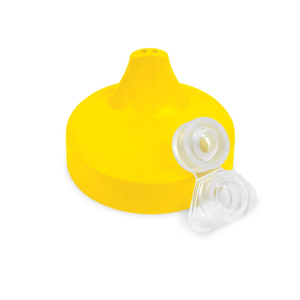 A Yellow Re-Play No-Spill Cup Lid Only - Yellow on a white background