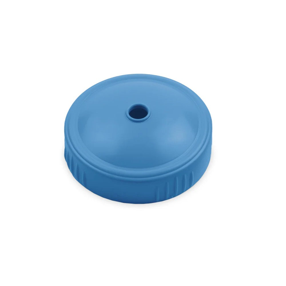 A Denim Re-Play Straw Cup Lid Only - Denim on a white background