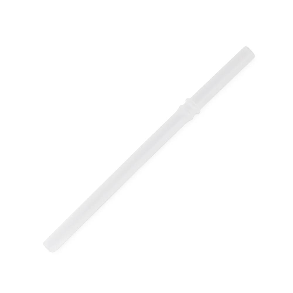 A Clear Re-Play Silicone No Pull-Out Straw - Clear on a white background