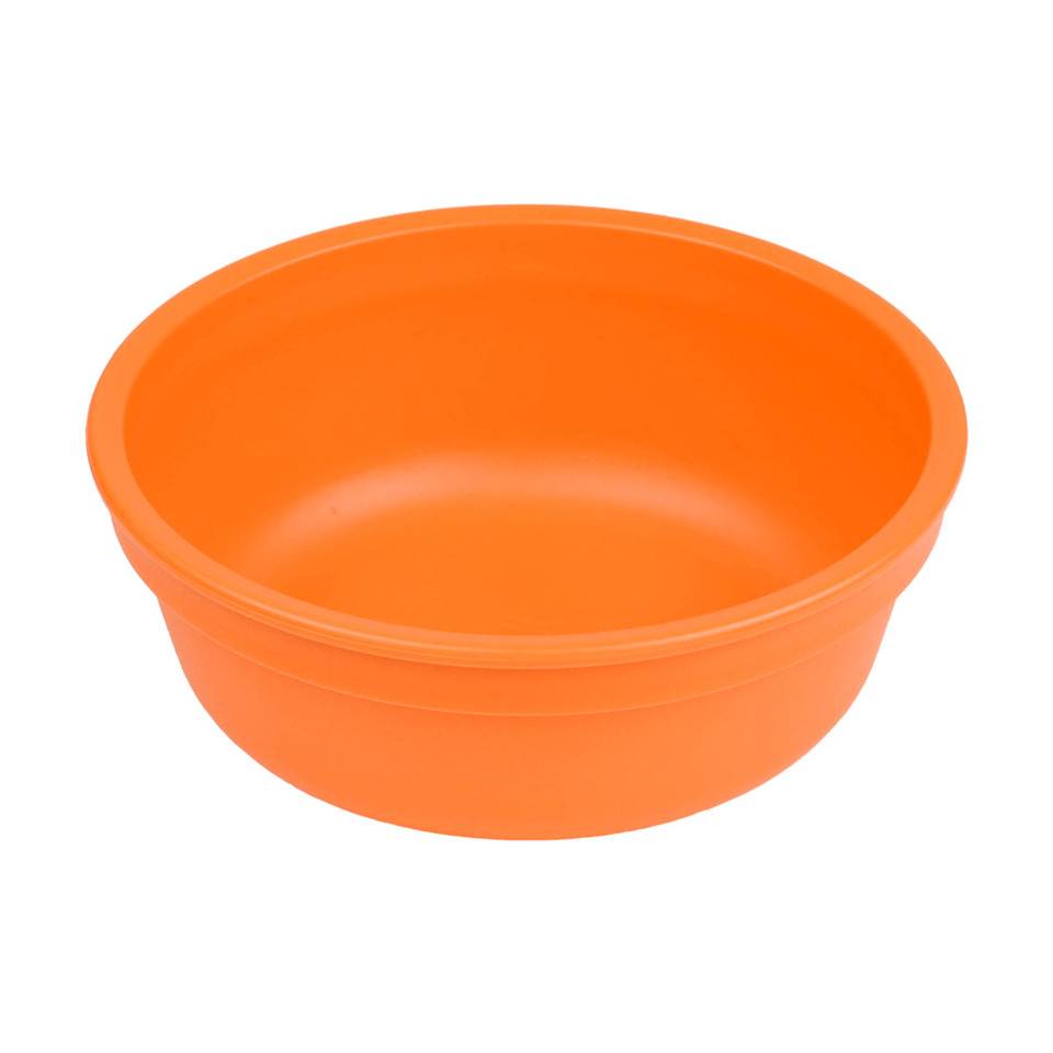 A Large Re-Play Bowl - Orange - on a white background