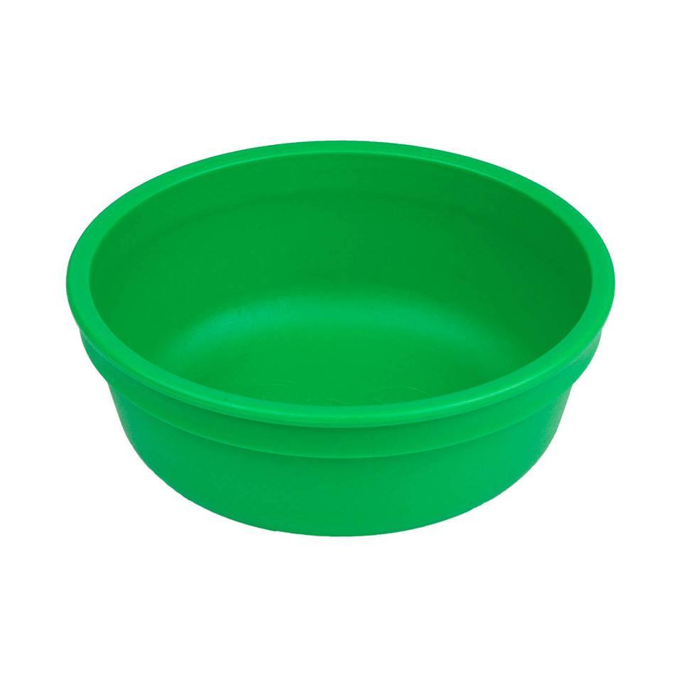 A Large Re-Play Bowl - Kelly Green - on a white background