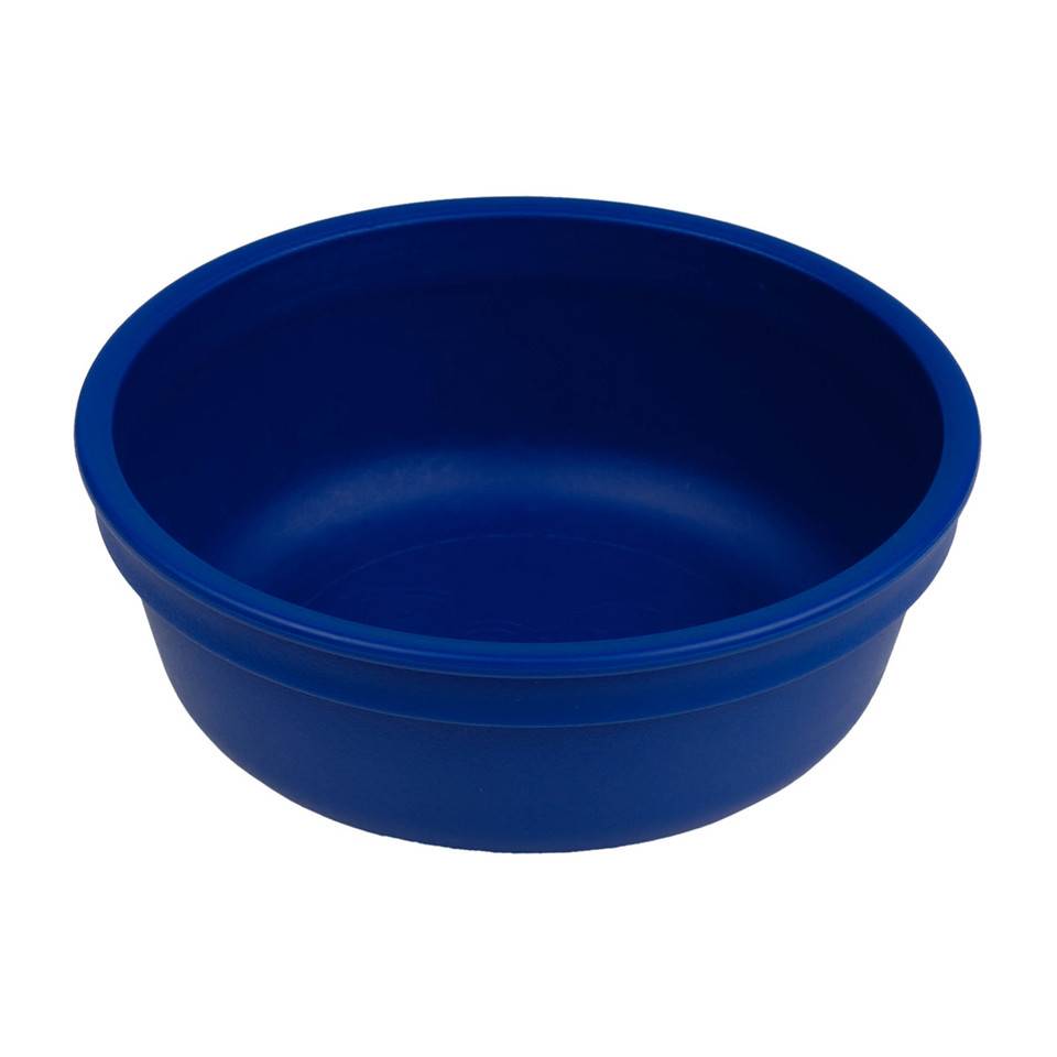 A Large Re-Play Bowl - Navy - on a white background