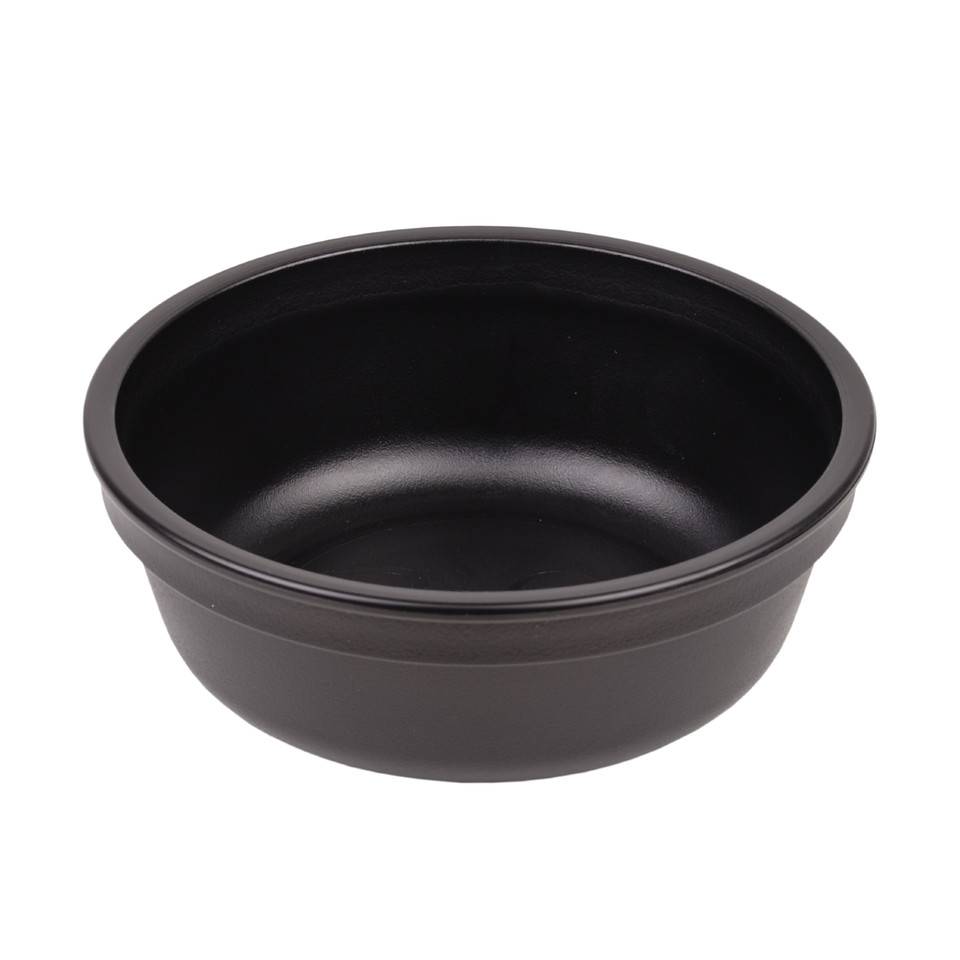 A Large Re-Play Bowl - Black - on a white background