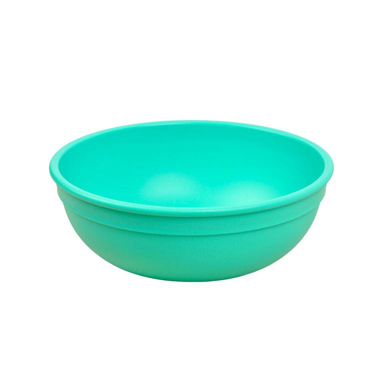 A Small Re-Play Bowl - Aqua - on a white background