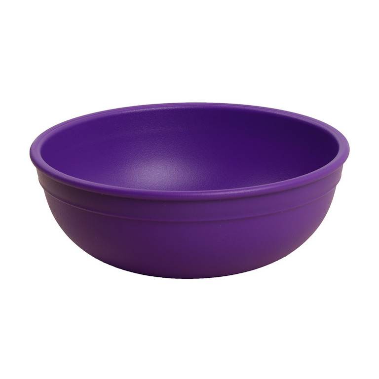 A Large Re-Play Bowl - Amethyst (Dark Purple) - on a white background
