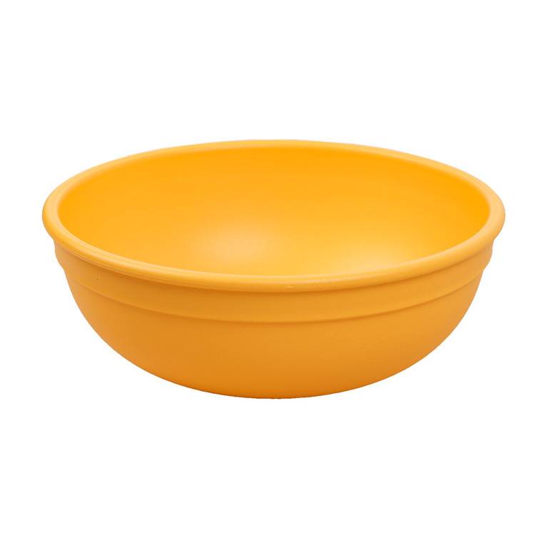 A Small Re-Play Bowl - Sunny Yellow - on a white background