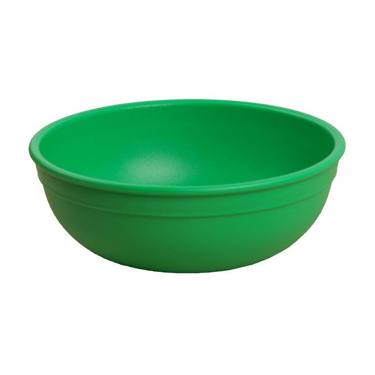 A Small Re-Play Bowl - Kelly Green - on a white background