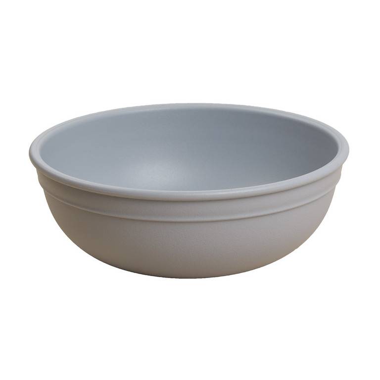 A Small Re-Play Bowl - Grey - on a white background