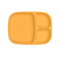 A Re-Play Divided Tray - Sunny Yellow on a white background