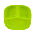 A Re-Play Divided Plate - Lime on a white background